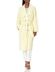 The Drop Women's Trench Coat, Pastel Yellow, S