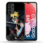 Cokitec Coque pour Samsung Galaxy A13 / A04S Manga Boruto Tatouage Multicolore