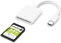 Lecteur de Carte SD USB C, Lecteur de Carte SD pour Appareil de Type C, Adaptateur de Lecteur de Carte SD USB-C Compatible avec iPhone 15 Pro Max, iPad Galaxy S23/22, MacBook Air 2020, Appareil Photo