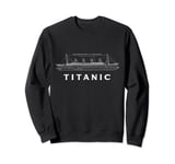 Titanic Ship Poster Movie April 1912 Vintage Design Sweatshirt