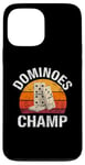 iPhone 13 Pro Max Dominoes Funny Board Game Lover Lucky Domino Player Vintage Case