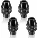 Mandrinsans Clé,4 pcs Mini Mandrin à Changement Rapide Changement Rapide Multi Sans Clé Pour Dremel Outils Rotatifs Accessoires,0.4-3.2mm