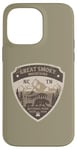 Coque pour iPhone 14 Pro Max Great Smoky Mountains National Park NC TN Design vieilli