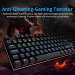 High-quality 105 Keys Mechanical Gaming Keyboard Multicolor 9 LED Backlit