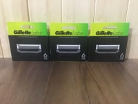 Gillette Labs 6 Pack Fits All Gillette Labs Razors 3 Boxes Of 6 All 100% Genuine