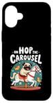 iPhone 16 Plus Pug Owner Pug Love On Hop The Carousel for Pug Lover Case