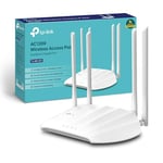 TP-Link TL-WA1801 Points d'Accès WiFi 6 AX1800Mbps, Port Gigabit, Prend en Charge Le PoE Passif, Repeteur WiFi 6, AP, WPA3, Bi-Bande, Brancher et Utiliser, Couverture améliorée, Captive Portal