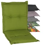 Beo Coussin d’extérieur Dossier Bas Nizza | Fabriqué en UE qualité Premium | Coussin Fauteuil Jardin résistant aux UV et Lavable | Coussin pour Chaise de Jardin à Dossier Bas Respirant Vert