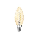 Dimbar vriden LED kronljus amber 2200K 100lm E14 2W