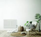 Radiateur électrique à inertie fluide De'Longhi Pariz 1800W blanc