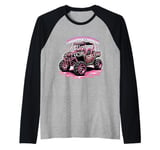 UTV SXS All-Wheel Drive Passenger Princess Driving Car Raglan Baseball Tee