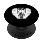 Serpent Cobra Attrape-Poison Reptile Terrarium Reptiles Toxiques PopSockets PopGrip Adhésif