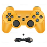 Pour Sony Ps3 Controller Support Bluetooth Gamepad Sans Fil Pour Play Station 3 Joystick Console Forps3 Controle Pour Pc, Gold- Chine