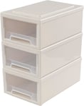 Oymlclivisa 6.8 L Plastic Stacking Storage Drawer Unit, Plastic Storage Drawers,