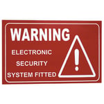 Large Security Alarm Warning Sticker LA5102