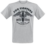 Foo Fighters Stencil T-Shirt mottled light grey