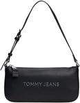 Tommy Jeans Sac à Bandoulière Femme Shoulder Bag avec Fermeture Éclair, Noir (Black), Taille Unique