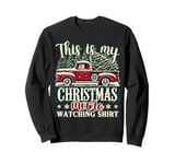 This Is My Christmas Movie Watching Shirt Red Truck Vintage Sweatshirt