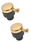 Knob For Rangemaster 90 110 90 Classic 6mm Type Hob Grill Black Gold Switch x 2