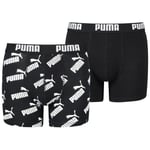 Lot de 2 boxer Junior Garçon Puma coton noir