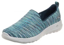 Skechers Femme Go Walk Joy-15615 Basket, Bleu Marine/Multicolore, 38.5 EU