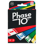 Mattel Games - Phase 10 Jeu de Cartes de Style rami, Jeu de société de 2 à 6 Joueurs dès 7 Ans, Jeu de société, FFY05