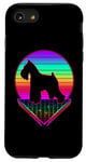 iPhone SE (2020) / 7 / 8 Miniature Schnauzer Retro Vintage 80s Funny Dog Lover Case