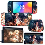 Kit De Autocollants Skin Decal Pour Switch Oled Game Console Master Ns, T1tn-Nsoled-1739