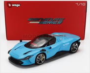 BURAGO BU16912-01636 FERRARI - DAYTONA SP3 TOIT FERME 2022 - BLEU BÉBÉ - 1/18