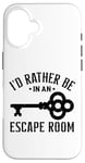 iPhone 16 Cool Escape Room Game Design for Escape Room Player Case