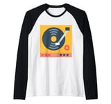 Vinyl Record Player Album Raglan Baseball Tee