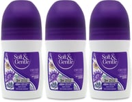 Soft & Gentle Anti-Perspirant Roll On Orchid Desire 50ml X 3