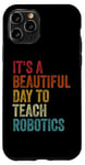 iPhone 11 Pro Vintage Robotics Instructor Inspiring Young Innovators Retro Case