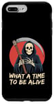 Coque pour iPhone 7 Plus/8 Plus Quelle époque pour vivre | Grim Reaper Halloween