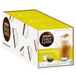 NESCAFÉ Dolce Gusto Cappuccino Coffee Pods (Pack of 3, Total 48 Capsules)