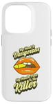 Coque pour iPhone 14 Pro Mon esprit est dangereux, mon embout buccal est The Killer Boss Lady