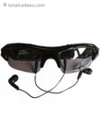 Lunettes solaires espionne et MP3 camera espion surveillance mini discrete