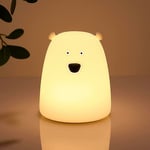 Veilleuse enfant, lampe de nuit ourson, veilleuse à piles pour chambre d'enfant, veilleuse portable, cadeau d'anniversaire