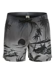 Quiksilver Short de Bain Homme,Noir, XS