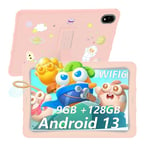 DOOGEE U10Kid Tablette Enfants 10.1 Pouces Android 13, Tablette Tactiles Quad Core 9 Go +128 Go/TF 1To, Kids Space, Widevine L1, GPS, 8MP+5MP, Matériau en Silicone Alimentaire