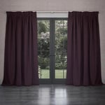 Voyage Maison Cube Mauve Velvet Pencil Pleat Curtains