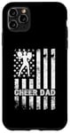 iPhone 11 Pro Max Cheer Dad Cheerleading American Flag Fathers Day Cheerleader Case