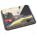 Tapis de Souris Paris New York Paquebot Affiche Poster Vintage Voyage Art Deco 30's