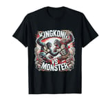 Vintage Retho Graphic tees KingKong Vs MonsterKong Fighting T-Shirt