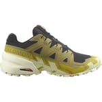 Salomon Men's Speedcross 6 Black/Cress Green/Transparent Yellow, 42