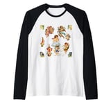 angel cherub antique heavenly victorian Raglan Baseball Tee