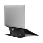 MOFT Laptop Stand for Desk, Adhesive Laptop Stand with 2 Adjustable Viewing Angles, Foldable and Portable Computer Stand Compatible with MacBook Air, MacBook Pro 11"-16", Black