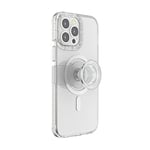 PopSockets: PopCase compatible avec MagSafe - Coque pour iPhone 13 Pro Max avec un Support PopGrip Slide Repositionnable et une Poignée avec Top interchangeable - Clear