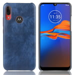 Motorola Prestige Moto E6 Plus kuoret - Sininen Tummansininen