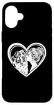 iPhone 16 Plus Saint Bernard Mom Dog Art Valentine's Day Heart Case